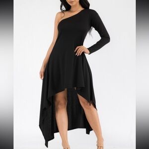 BOUTIQUE One-Shoulder Black Dress
